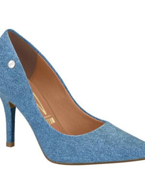 Vizzano 1184-1101 Pointy Toe Pump in Blue Denim