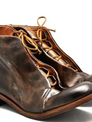 Asym derby boot  |  Burnt choc | cordovan