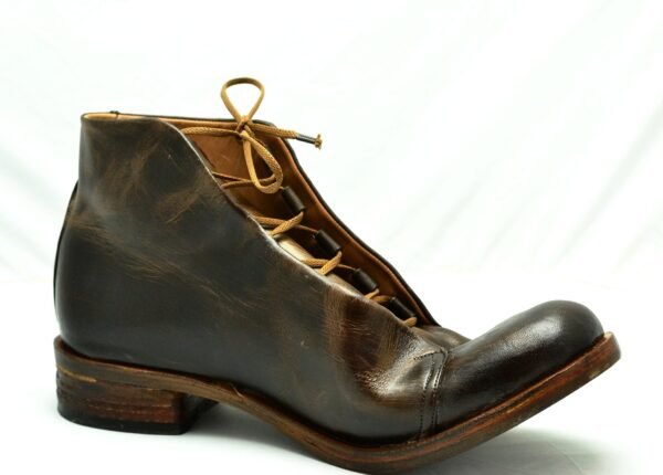 Asym derby boot  |  Burnt choc | cordovan